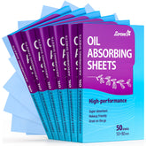Zorom's feuilles absorbantes visage, pack de 6, matifie et rafraîchit rapidement.
