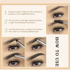 ZSSEMEI gel-sourcils avec brosse assure une application précise et naturelle.