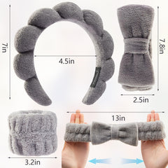 Bandeau Ztomine noeud visage, style élégant et pratique pour l’application des soins.