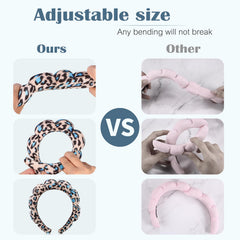 Bandeau Ztomine confort doux et pelucheux pour soins du visage.