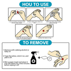 Tatuajes ZUIYIJIANGNAN, resistentes al agua, adecuados para actividades acuáticas.