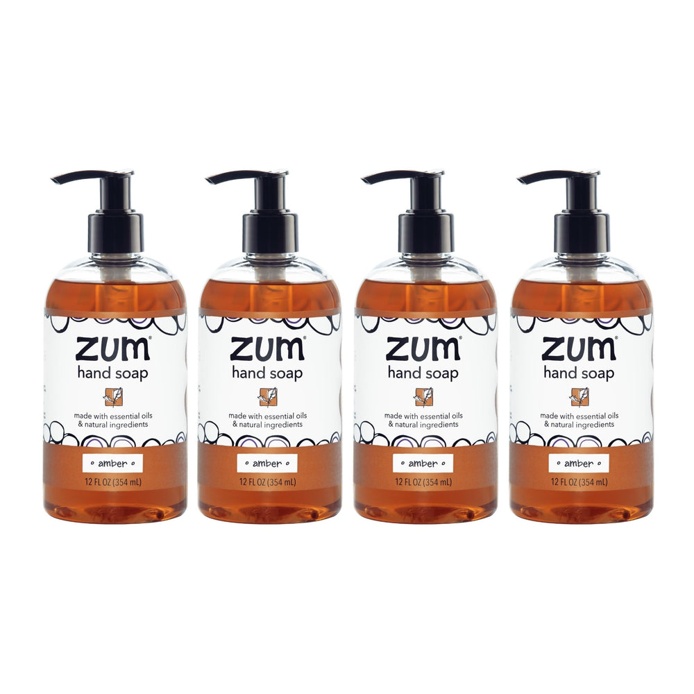 Savon mains Zum Indigo Wild en flacon pompe, parfum ambre, pratique pour cuisine et salle de bains.