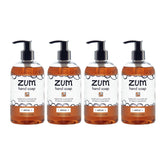 Savon mains Zum Indigo Wild en flacon pompe, parfum ambre, pratique pour cuisine et salle de bains.