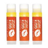 Zum Kiss Stick baume lèvres mandarine en lot de 3 pour hydratation quotidienne.