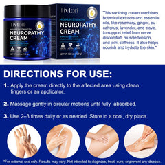 ZVHCFYQR Crème relief neuropathie – ingrédients naturels pour la peau saine.