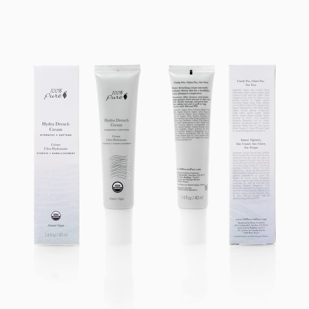 Hydra Drench 100% PURE convient à tous types de peau.