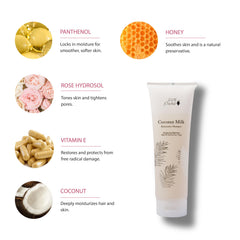 100% PURE Ingrédients coco et aloès – extraits nourrissants pour les cheveux.