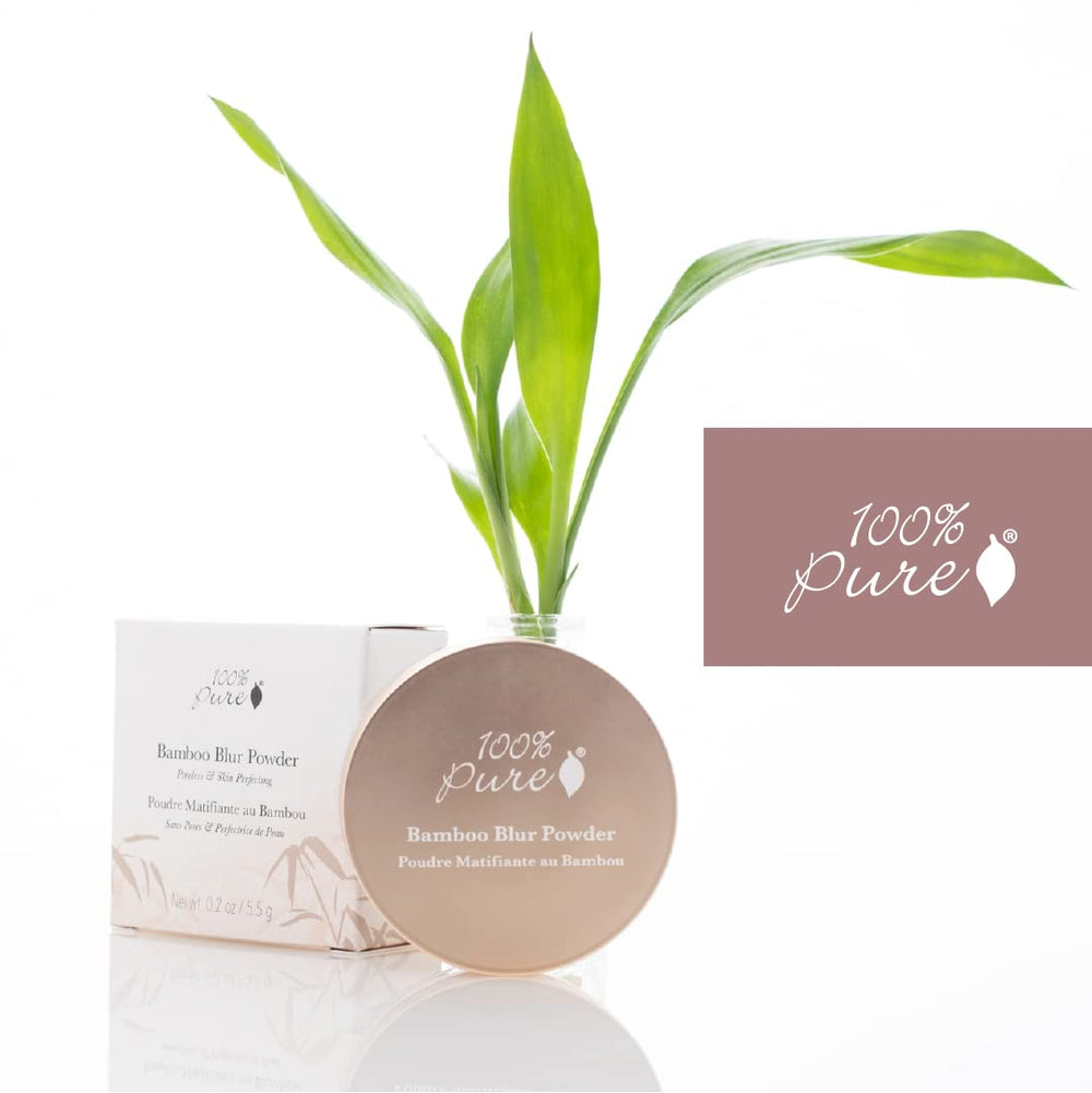 100% PURE Poudre Bambou – emballage écoresponsable et vegan.