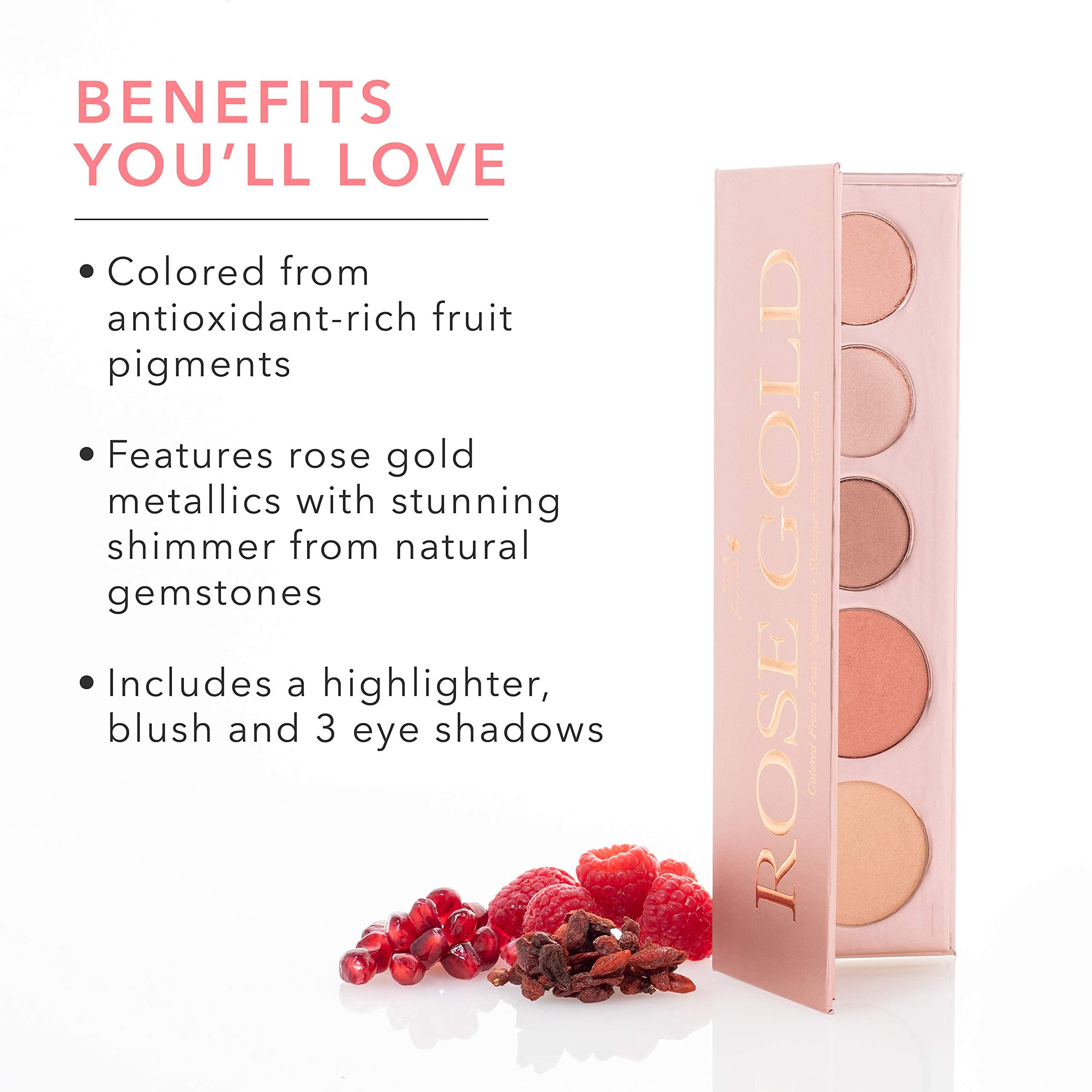 Blush rose doré compact, couleur flatteuse et naturelle.