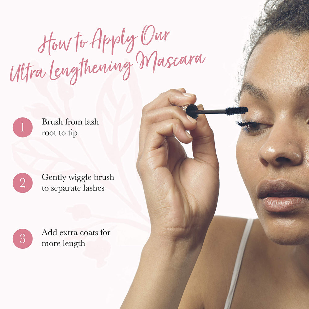 Mascara 100% PURE – formulation naturelle respectueuse des yeux.