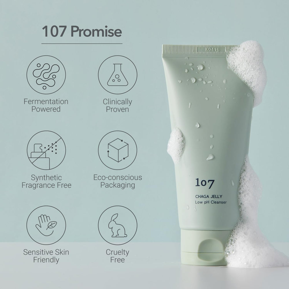 107 Gel Doux Nettoyant – peau sensible apaisée, routine quotidienne simple et efficace.