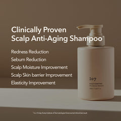Texture crème du Shampoing Clarifiant 107 prête à l’application