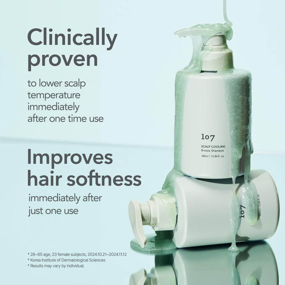 Shampoing 107, huiles botaniques hydratantes: cheveux doux et hydratés.