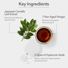 107 tonique à l'acide hyaluronique — hydratation durable après application.