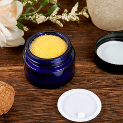 11 Hoa Kinh bocal bleu 30 ml avec joint intérieur, pratique pour gels et crèmes en déplacement
