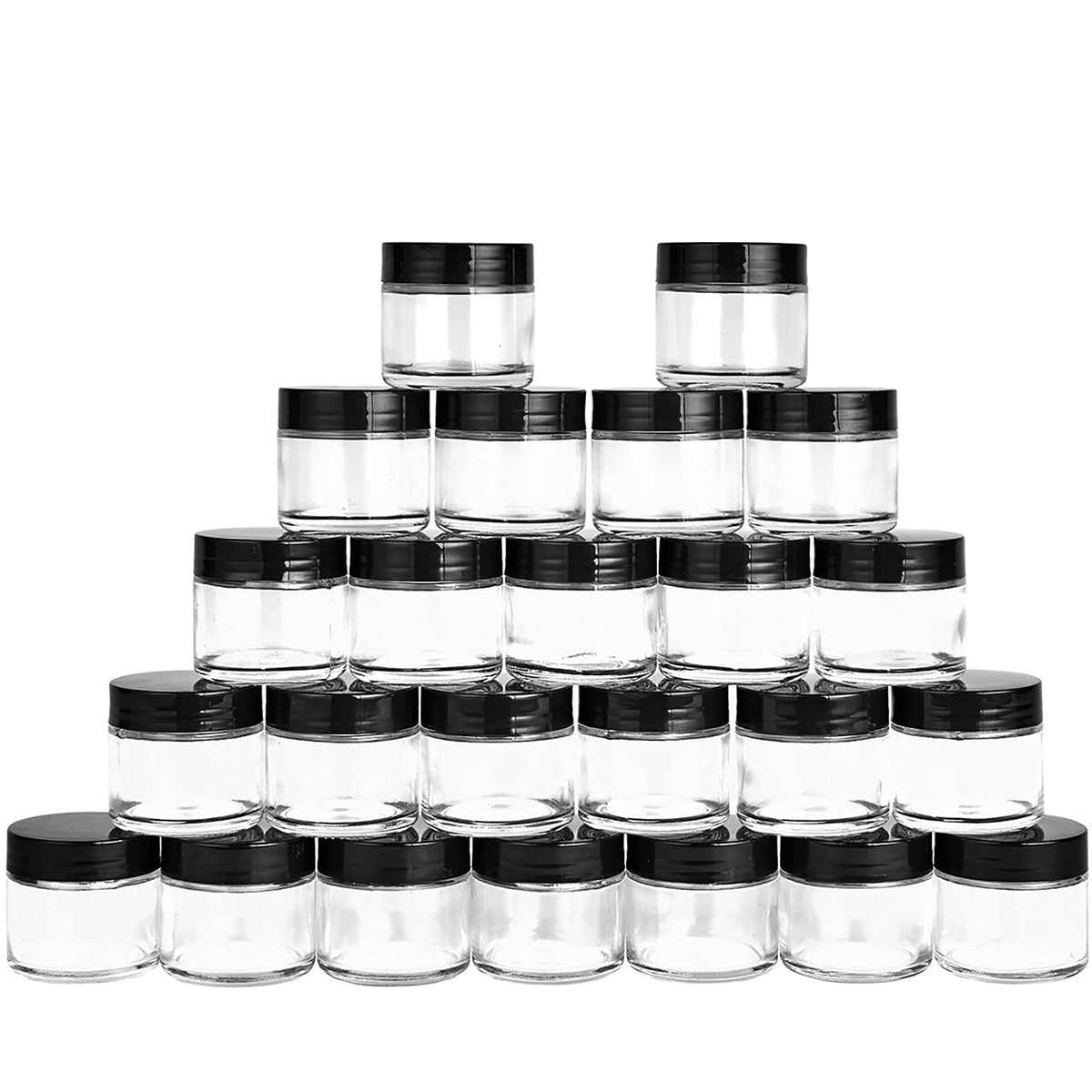 11 Hoa Kinh bocaux en verre 2 oz pour échantillons cosmétiques
