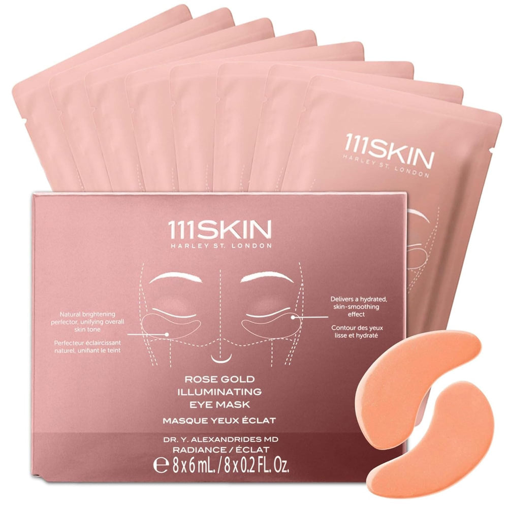 111SKIN masque yeux or rose illuminant pour un regard plus lumineux