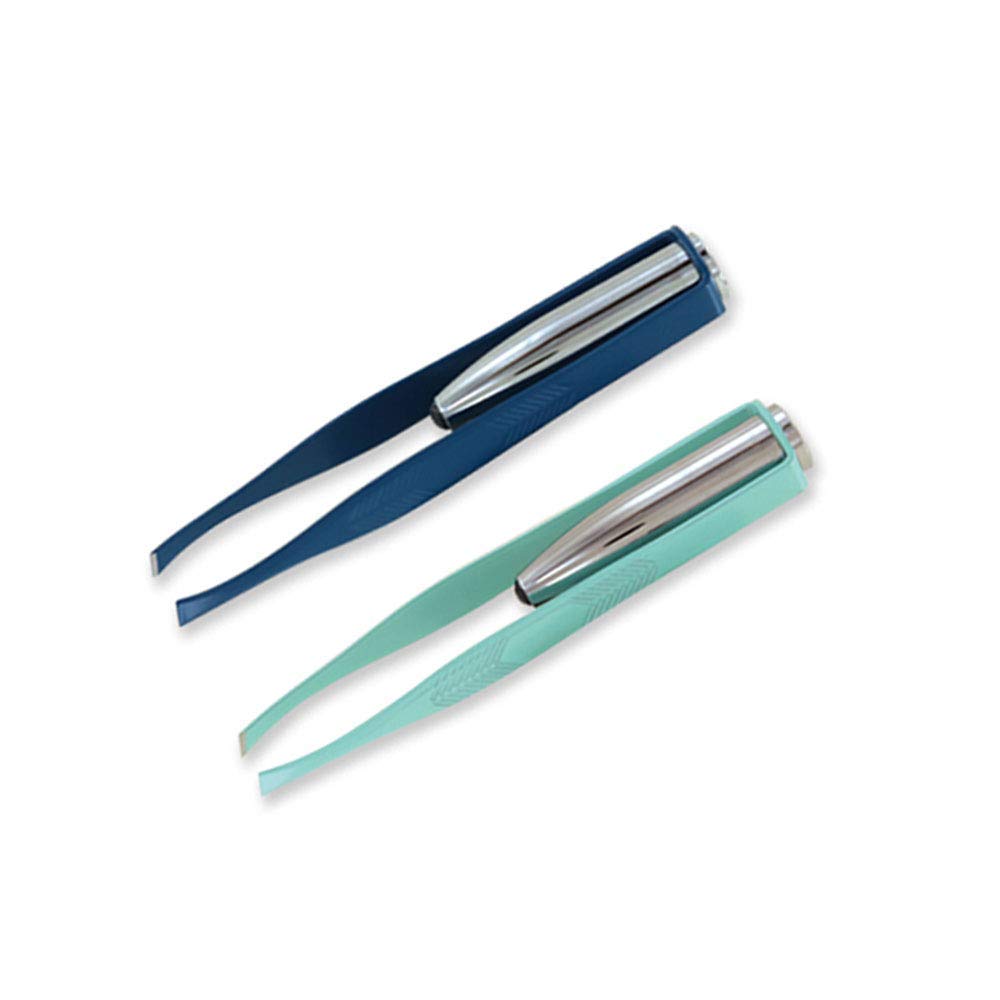 Pinces inox 1st Choice avec LED, outil portable pour retouches rapides.