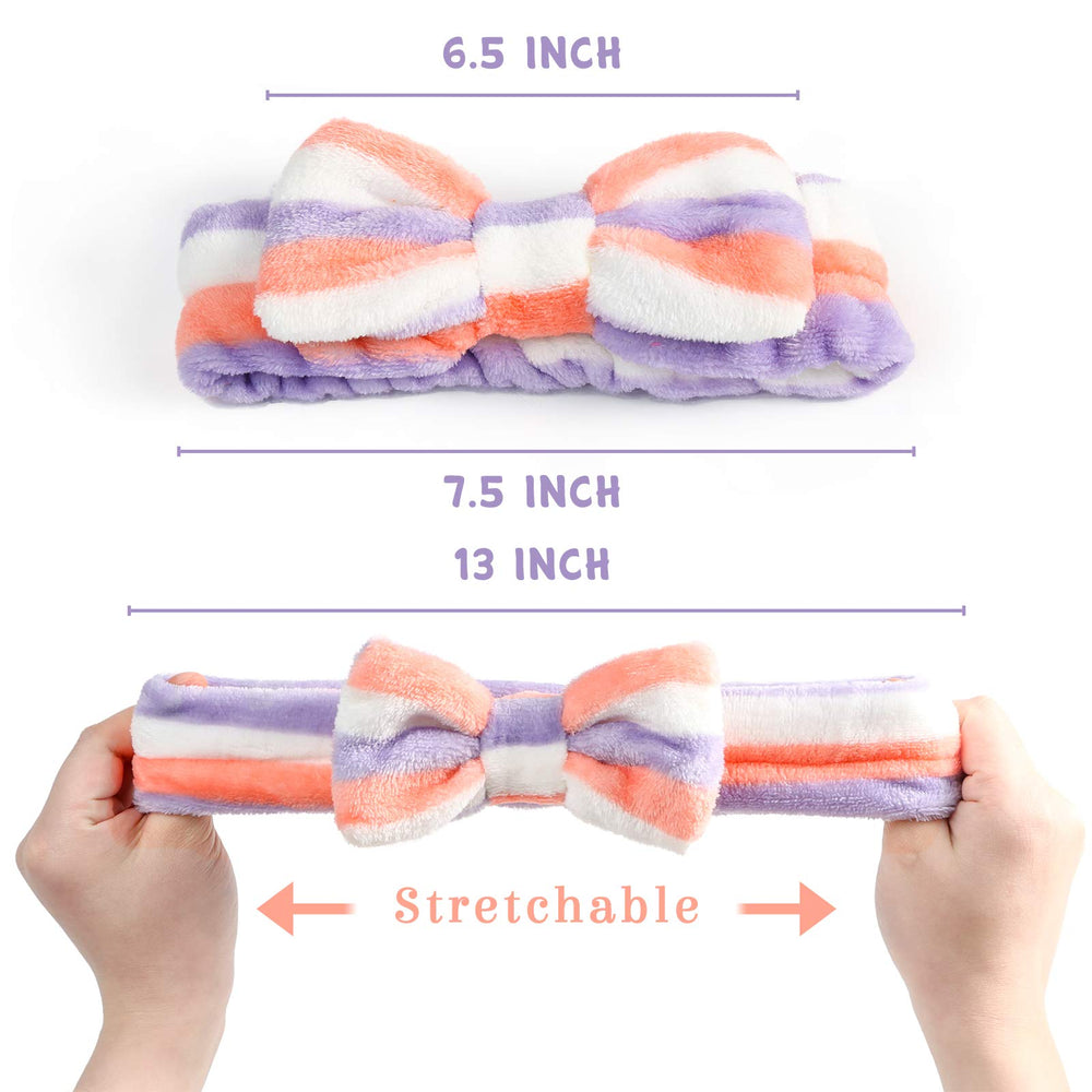 3 otters bandeau spa pois, style élégant pour maquillage