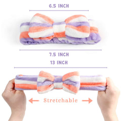 3 otters bandeau spa pois, style élégant pour maquillage