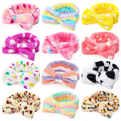 3 otters bandeau spa rayures, douceur pour le visage