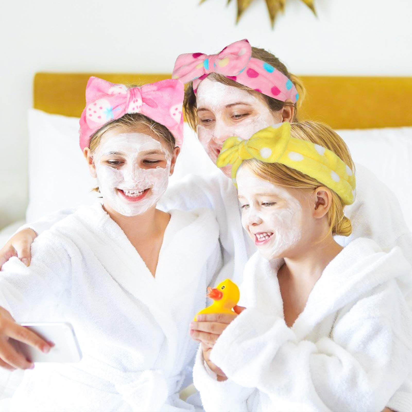 3 otters bandeau spa rose pâle, accessoire soin
