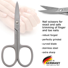 3 Swords Germany ciseaux à ongles en inox, précision nette.