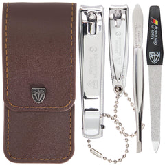 Coffret 4 pièces 3 Swords Germany pour manucure-pédicure, ensemble professionnel prêt à l’emploi.