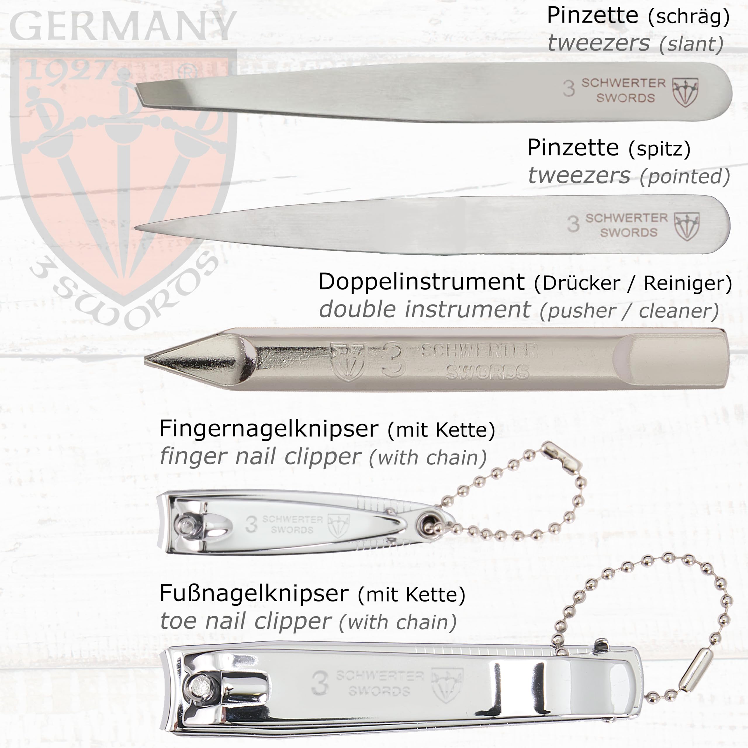 Coupe-ongles pour mains 3 Swords Germany, coupe nette et contrôlée
