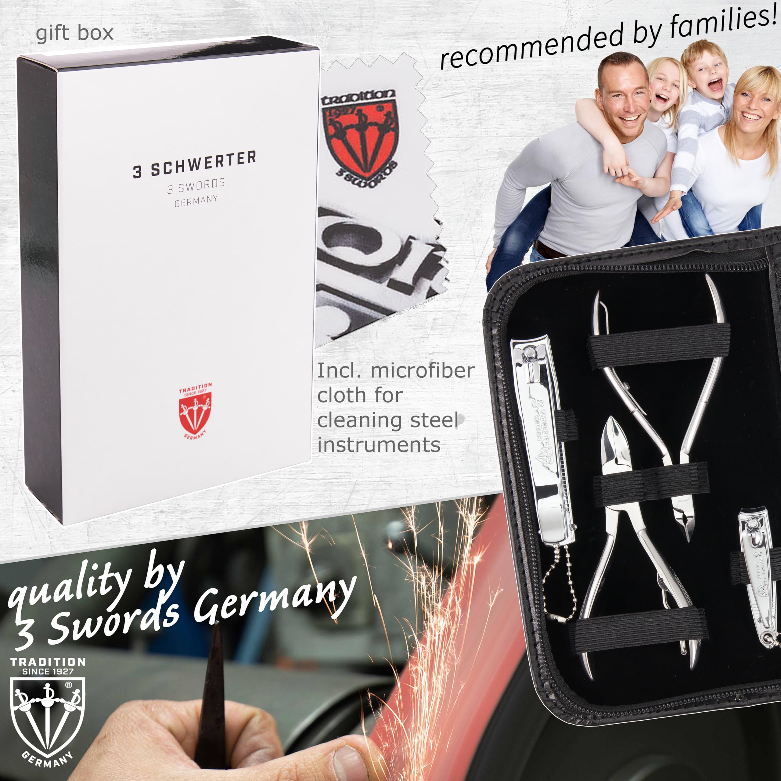 3 Swords Germany coupe-ongles-pieds, soin simple des ongles