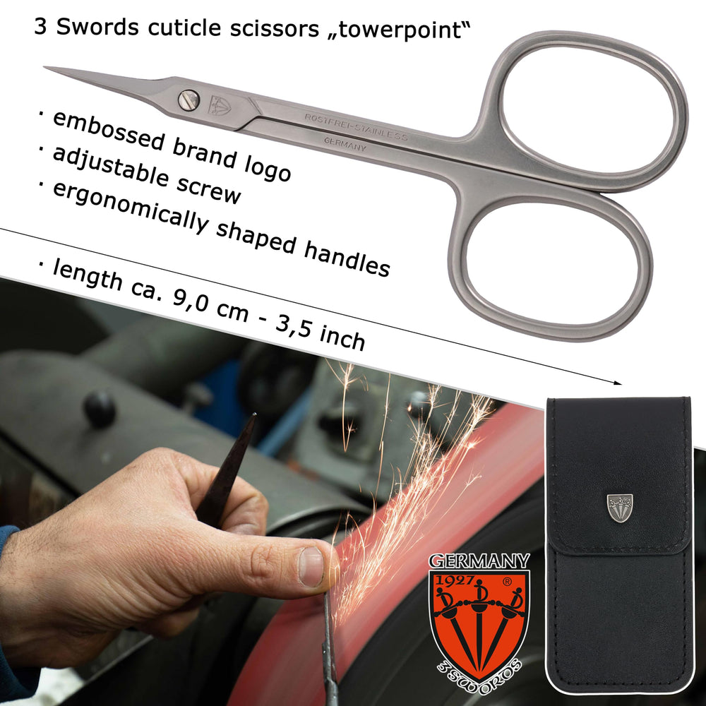 3 Swords Germany case included for clean, portable storage.