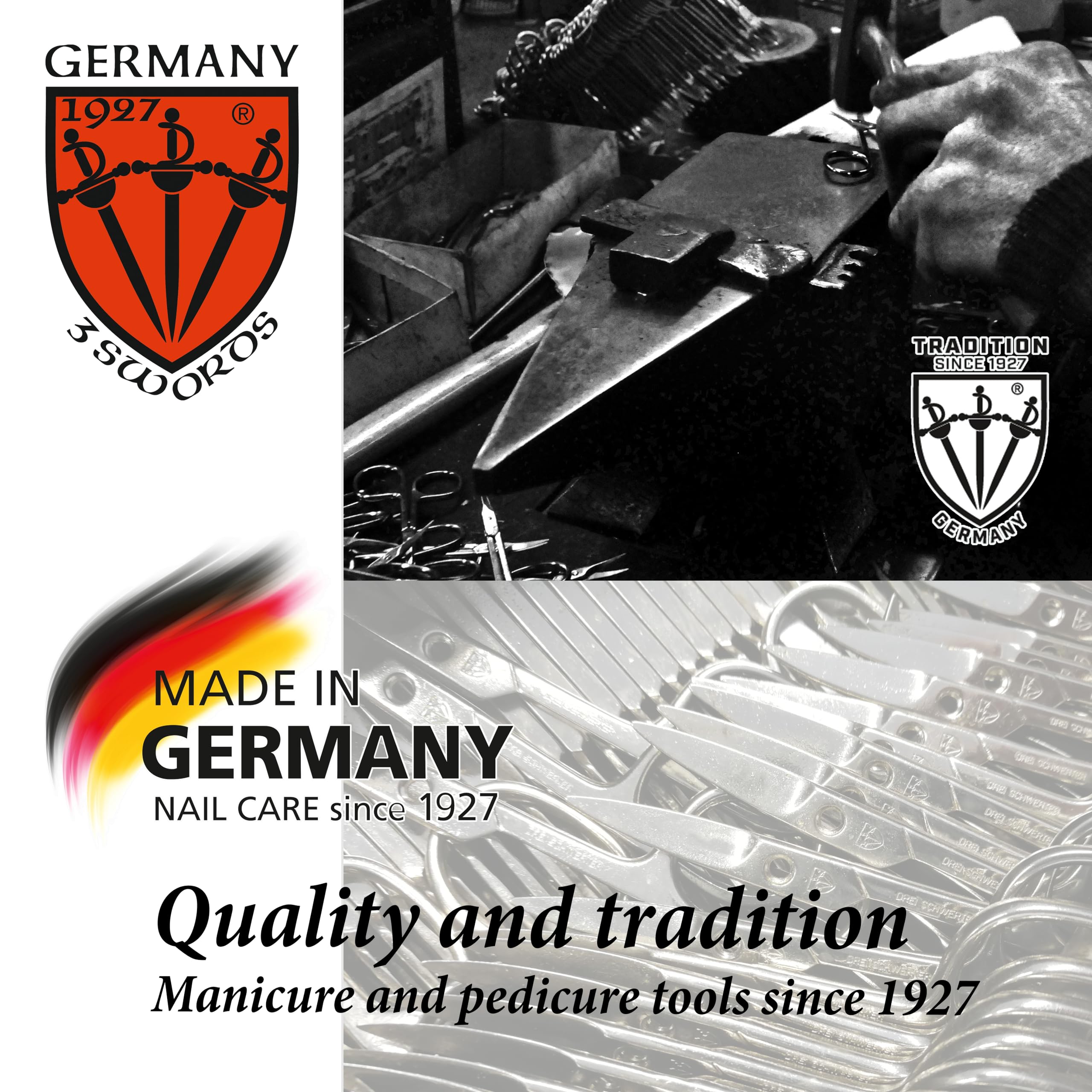 3 Swords Germany utilisation à domicile pour soins des ongles.