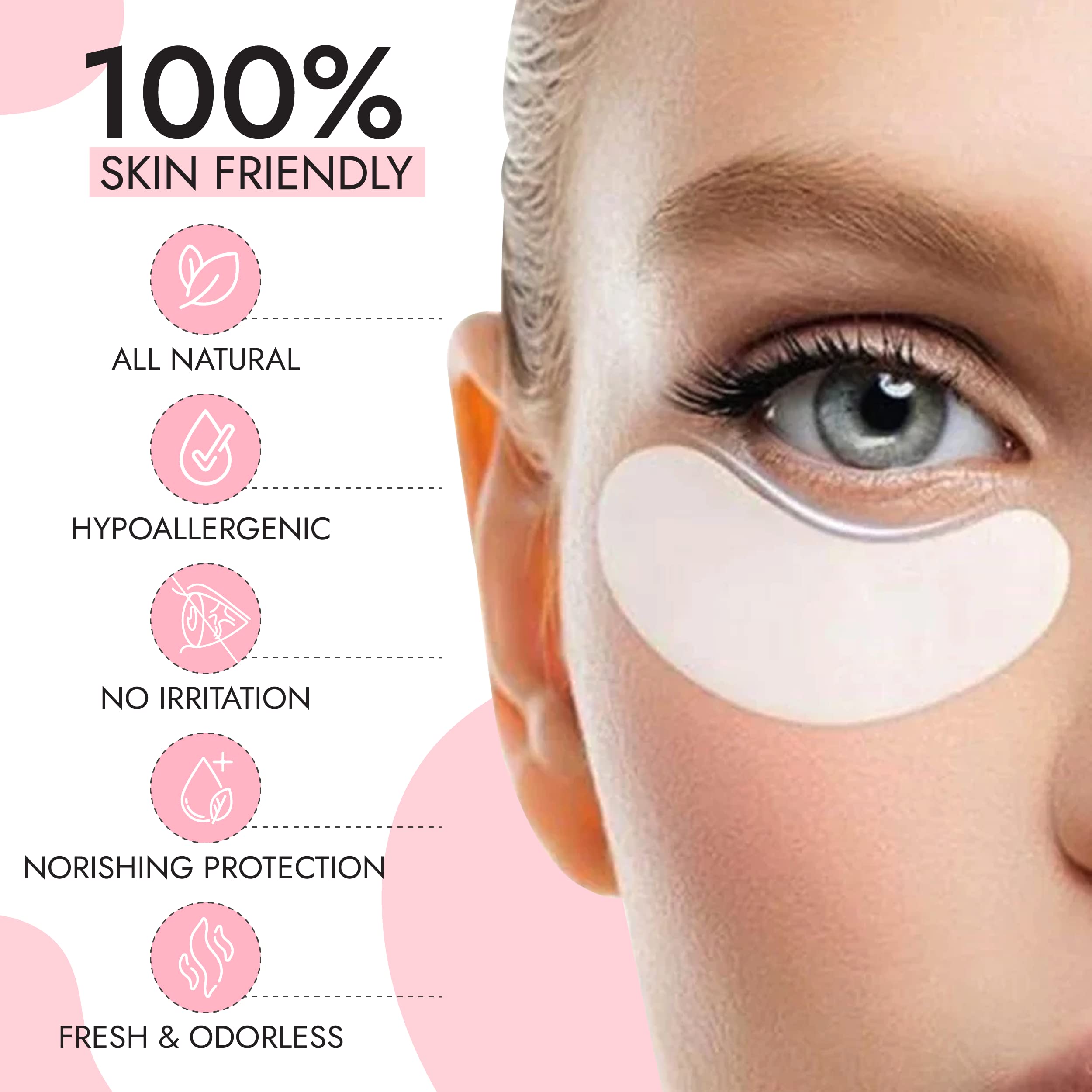 Patchs Biogel Hypoallergeniques 3D Beauty; toucher doux adaptés à toutes les peaux.