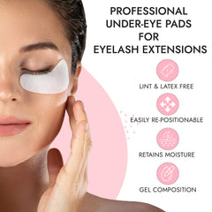 Patchs Biogel Sous‑Œil 3D Beauty; anti-glissement pour une pose rapide et précise.