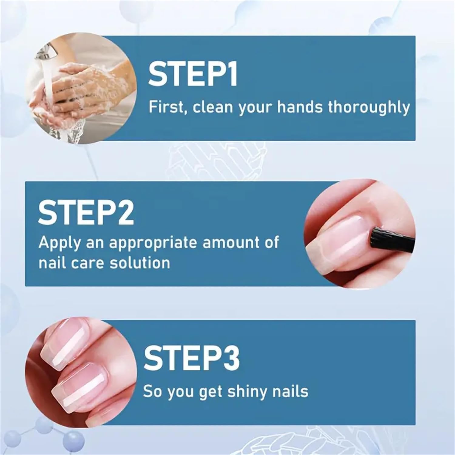 Soin clair 3 jours pour ongles secs et fragiles, premier pas vers une manucure soignée.