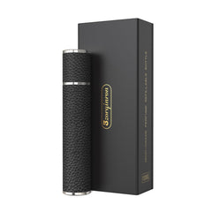 3zorqinron atomiseur cuir veritable noir capuchon élégant et durable.