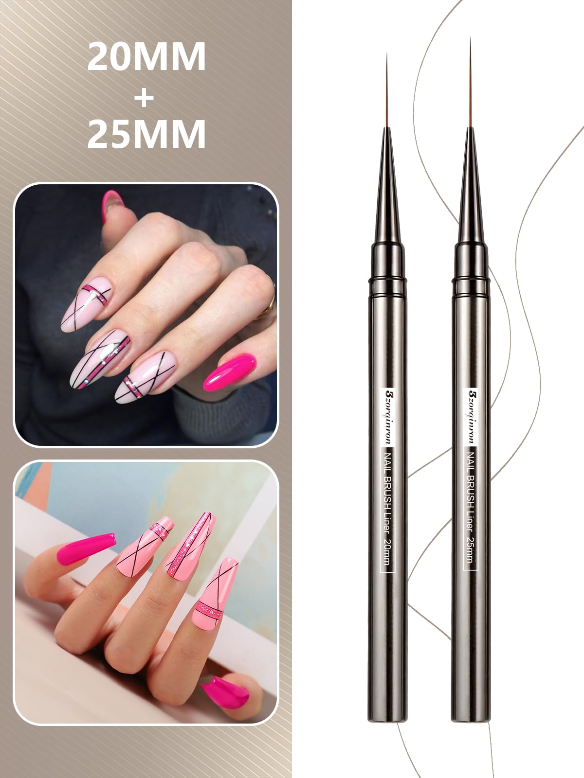 3zorqinron brosse-art-ongles-fin pour détails précis