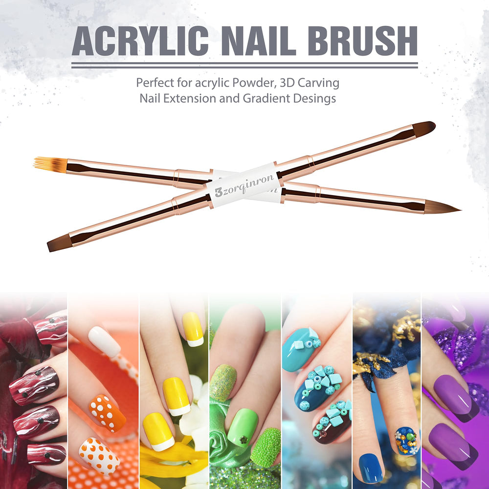 3zorqinron brosse Filbert forme arrondie pour motifs remplis.