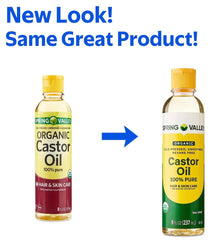 4 TOP CARE castor oil on hair strands for smoothness and hydration.