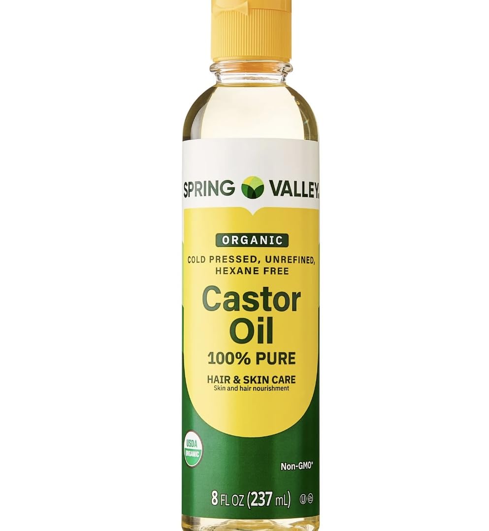 4 TOP CARE castor oil bottle pour for easy application and enhanced scalp health.