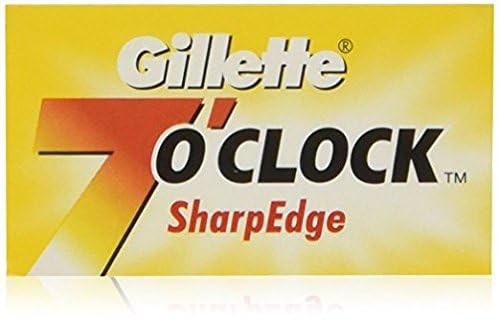 Détail du bord fin de la lame 7'0Clock SharpEdge pour un rasage précis
