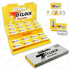 Lames 7'0Clock SharpEdge platine – pack complet pour un rasage fluide