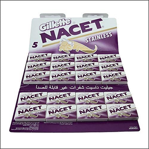 Lames NACET 7 O'Clock : compatibles rasoirs sûreté double-tranchant pour un rasage fluide.