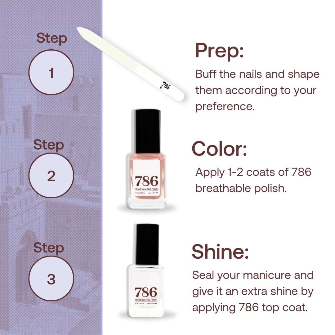 Vernis 786 cruelty-free et vegan, respectueux des animaux.