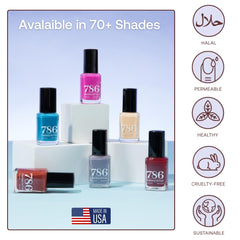 Vernis 786 séchage rapide pour une manucure sans bavures.
