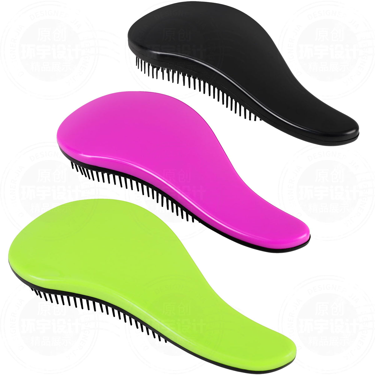 Brosse démêlante 79STYLE 3 pièces pour enfants sans douleur