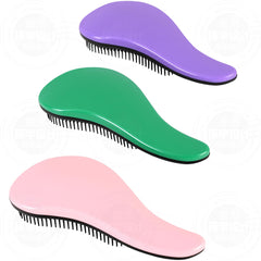 79STYLE brosse démêlante enfants, coffret 3 pièces, violet, démêlage sans douleur
