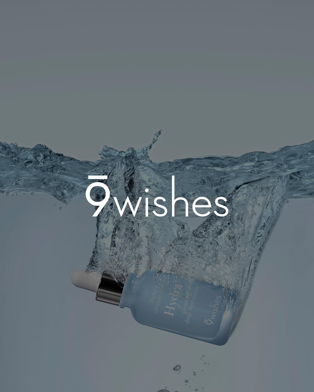 9 Wishes Hydra Ampoule II - emballage élégant et design minimaliste.