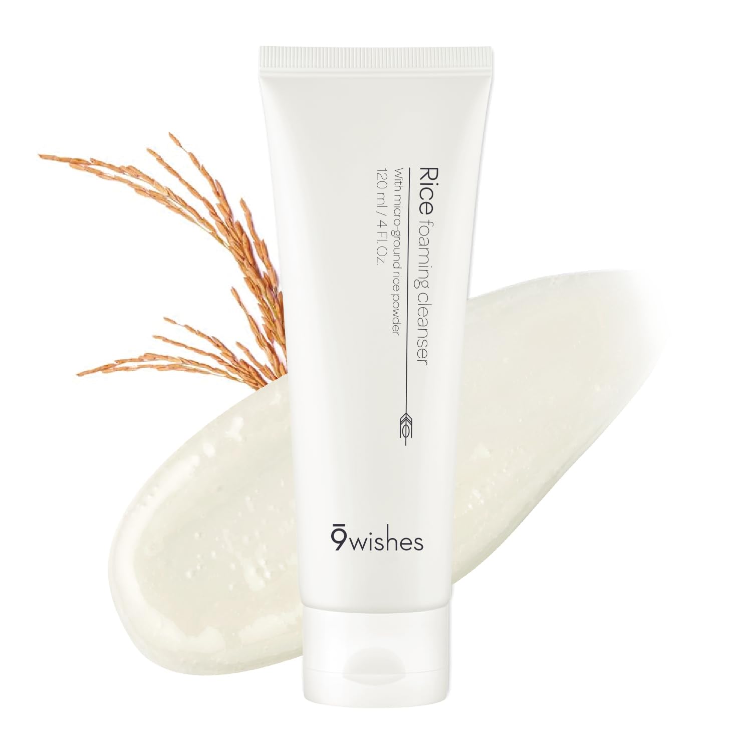 Nettoyant moussant au riz 9 Wishes – bouteille prête pour une routine douce et efficace