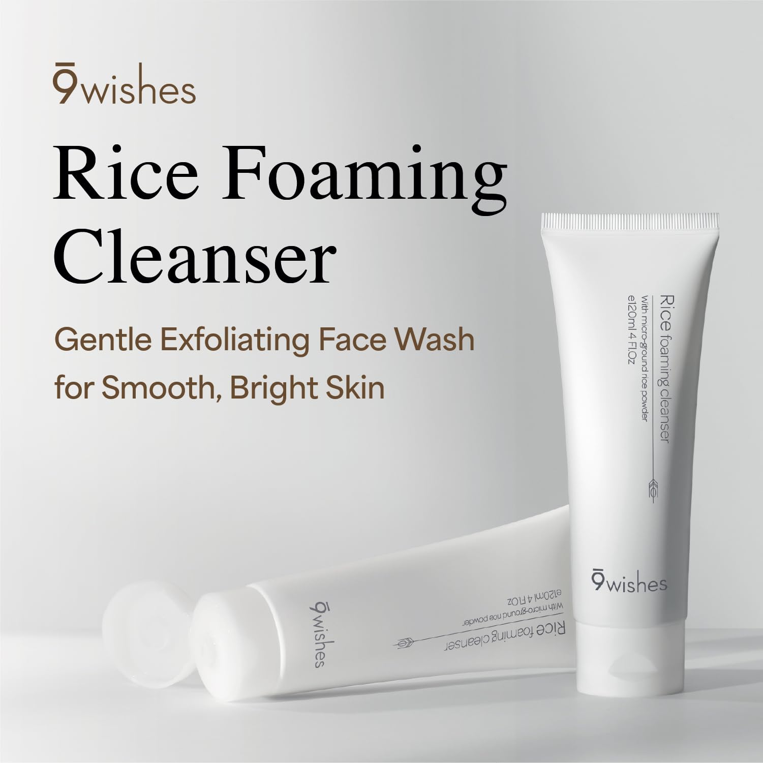 Poudre de riz ultra-fine en action, exfoliation légère pour pores nets